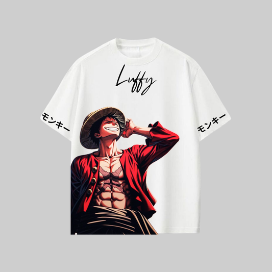 T shirt Luffy red